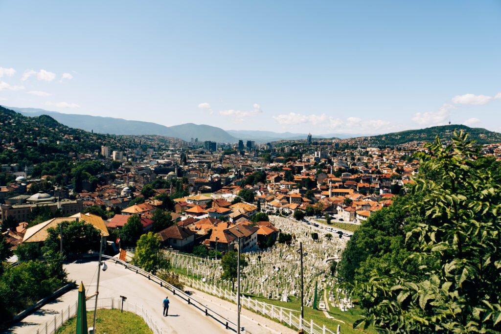 wat te doen in Sarajevo met uitzicht over Sarajevo stad